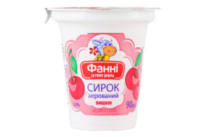 Творожок 3.4% аэрированный термизированный с наполнителем Вишня Фанні ст 90г