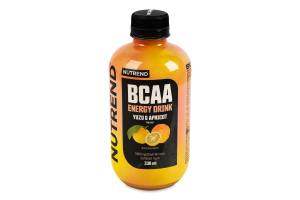Напій безалкогольний газований ароматизований Юзу + абрикос BCAA Energy drink Nutrend п/пл 330мл