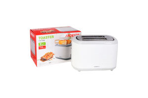 Тостер White stripes біло-сірий пластик 930Вт Ardesto