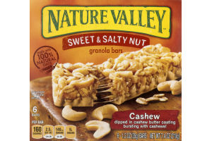 Nature Valley Sweet & Salty Nut Granola Bars Cashew - 6 CT