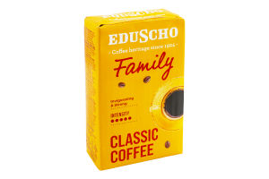 Кава натуральна смажена мелена Family Eduscho м/у 250г