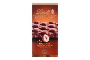 Шоколад молочний з фундуком Extra creamy Lindt к/у 80г