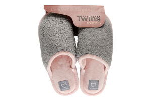 Капці кімнатні домашні жіночі Twins №6120 38-39 сірий