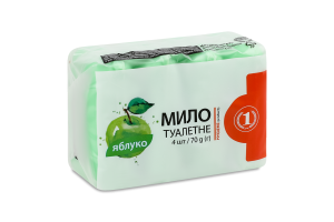 Мило туалетне Яблуко ТМ "1" 4х70г