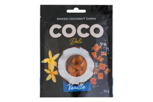 Чипси кокосові з ванільною солоною карамеллю Coco Deli д/п 30г