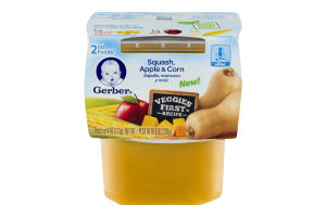 Gerber 2nd Foods Squash, Apple & Corn - 2 CT