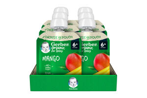 Пюре фруктовое для детей от 6мес Манго Organic Gerber д/п 80г
