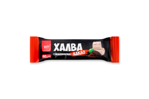 Халва подсолнечная с какао Хіт продукт м/у 60г