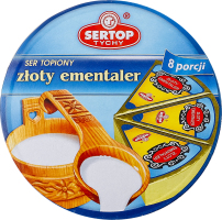 Сир 45% плавлений Емменталь Sertop к/у 8х17.5г