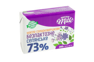 Масло солодковершкове безлактозне 73% Селянське Lyubar Milk м/у 200г