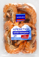 Креветки целые варено-охлажденные 60-100 Norven лоток 280г