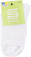 Шкарпетки дит Premier socks високі рубч біл р18-20