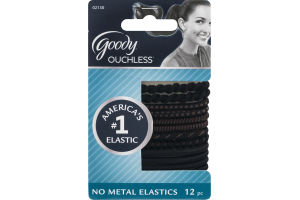 Goody Ouchless No Metal Elastics - 12 CT