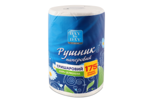 Полотенце бумажное 3-х слойное 175 отрывов Day by Day 1шт