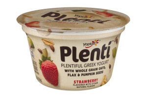 Yoplait Plenti Greek Yogurt With Whole Grain Oats, Flax & Pumpkin Seeds Strawberry