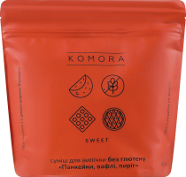 Смесь для выпечки без глютена Панкейки, вафли, пирог Komora д/п 500г