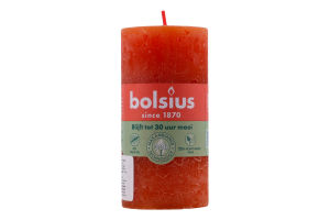 Свіча Bolsius 100/50 рустік Землистий помаранчевий, арт. 103668770335