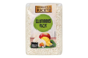 Рис довгозернистий шліфований Glutinous World's Rice м/у 500г