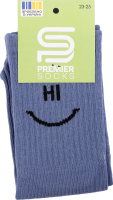 Носки подростковые с высокой резинкой Premier Socks Hi-Bye 23-25 джинс