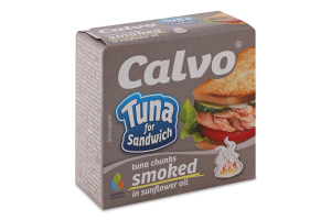 Тунець для сендвічів підкопч.Calvo 142г