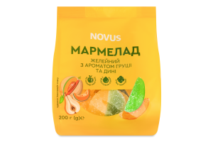 Мармелад з ар.груші та дині Novus 200г