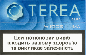Изделие табакосодержащее для электрического нагревания с фильтром Terea Blue 20шт