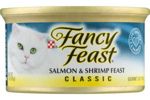 Fancy Feast Salmon & Shrimp Feast Classic Gourmet Cat Food