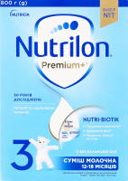Суміш молочна Premium+ 3 суха від 12 до 18місяців 800г Nutrilon