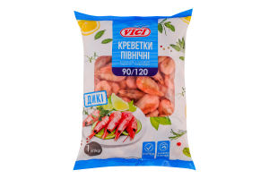 Креветки в панцирі глазуровані 90/120 Північні Vici з/г в/м м/у 1кг