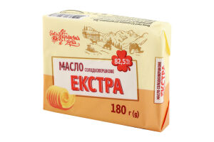 Масло Українська зірка 180 г 82,5% Екстра