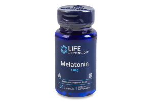 Добавка диетическая вегетарианские капсулы 1мг Мелатонин Life Extension 60шт