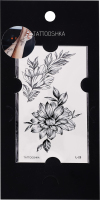 Тату Tattooshka Квіти з гілочкою тимчасові