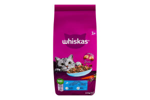 Корм сухий повнораціонний для дорослих котів З тунцем Whiskas кг