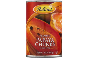 Roland Premium Papaya Chunks in Light Syrup