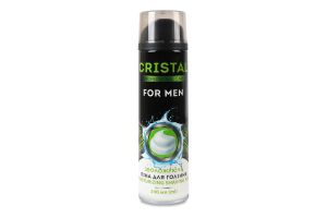 Пена для бритья увлажняющая для чувствительной кожи For men Cristal 200мл