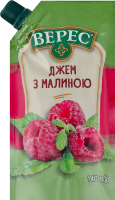 Джем с малиной нестерилизованный Верес д/п 140г