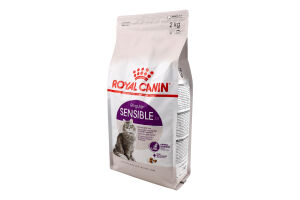 Корм сухий для котів від 1року з чутливим травленням Sensible Royal Canin м/у 2кг