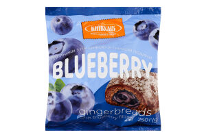 Пряники с начинкой со вкусом голубики Київхліб м/у 250г