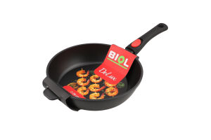 Сковорода ДеЛюкс антипригарне покриття індукційне дно з"ємна ручка 26см2617P Біол