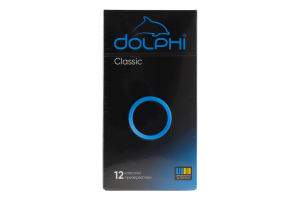 Презервативы в силиконовой смазке с накопителем Classic Dolphi 12шт