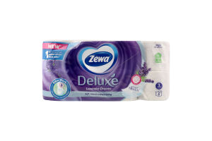 Папір туалетний 3-х шаровий Lavender Dreams Deluxe Zewa 8шт