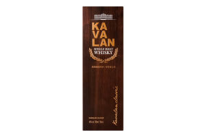 Віскі Kavalan Single Malt Whisky 40% 0,7л (короб)
