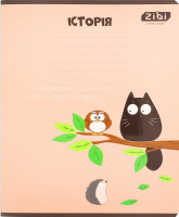 Зошит Crazy cat Історія клітинка вибірковий УФ-лак+конгревне тиснення 48аркушів ZiBi
