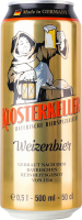Пиво 0.5л 5.4% Weizenbier Klosterkeller ж/б