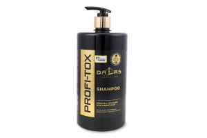 Шампунь Профі-токс з кератином колагеном та гіалуроновою кислотою 1000г з дозатором Далас