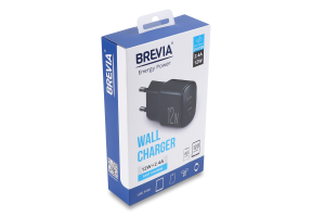 Пристрій зарядний Brevia ePower 12W 2xUSB 45012DUB