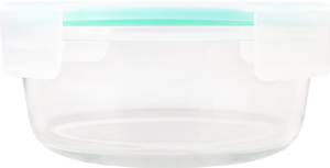 Контейнер д/зберігання 420мл скло круглий з кришкою KYYW453