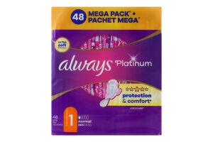 Прокладки гігієнічні ароматизовані Normal Platinum Always 48шт