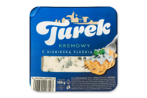 Сыр с голубой плесенью Сливочный Turek лоток 100г
