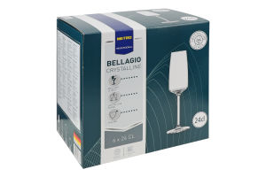 Бокалы для шампанского 240мл №124210 Bellagio Metro Professional 6шт